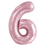 Pink Giant Foil Number Balloon - 6 - The Party Room