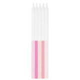 Pink Ombre Tall Candles 10pk