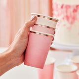 Ombre Pink & Rose Gold Cups 8pk - The Party Room