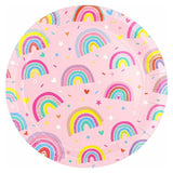 Pink Rainbow Plates 8pk