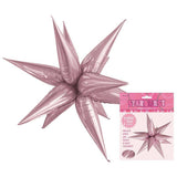 Large Light Pink Starburst Foil Balloon - The Party Room