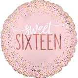 Blush Pink Sweet Sixteen Foil Balloon