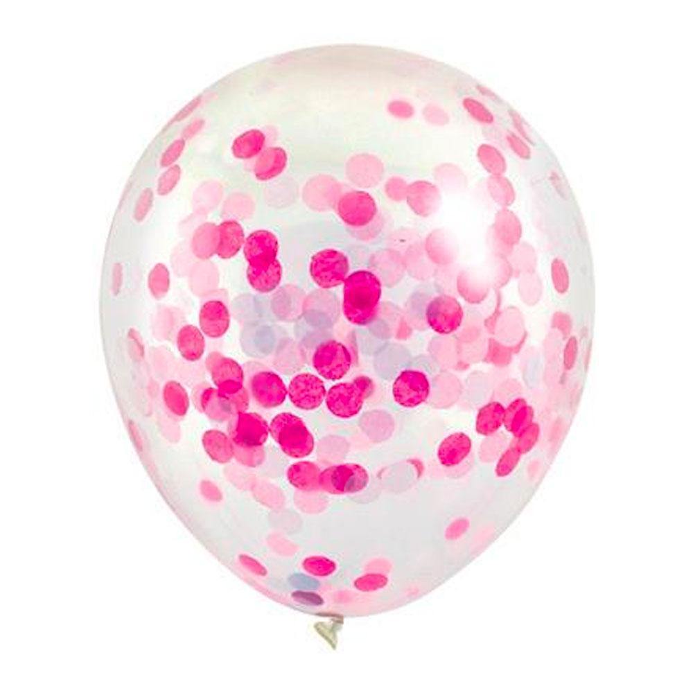 Confetti Balloons - Pink - The Party Room