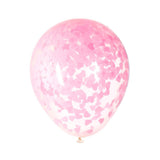 Pink Hearts Confetti Balloons - 40cm 5pk