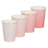 Ombre Pink & Rose Gold Cups 8pk - The Party Room
