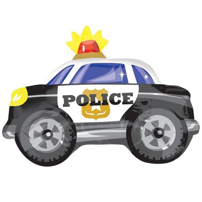Police Car Foil Balloon - The Party Room