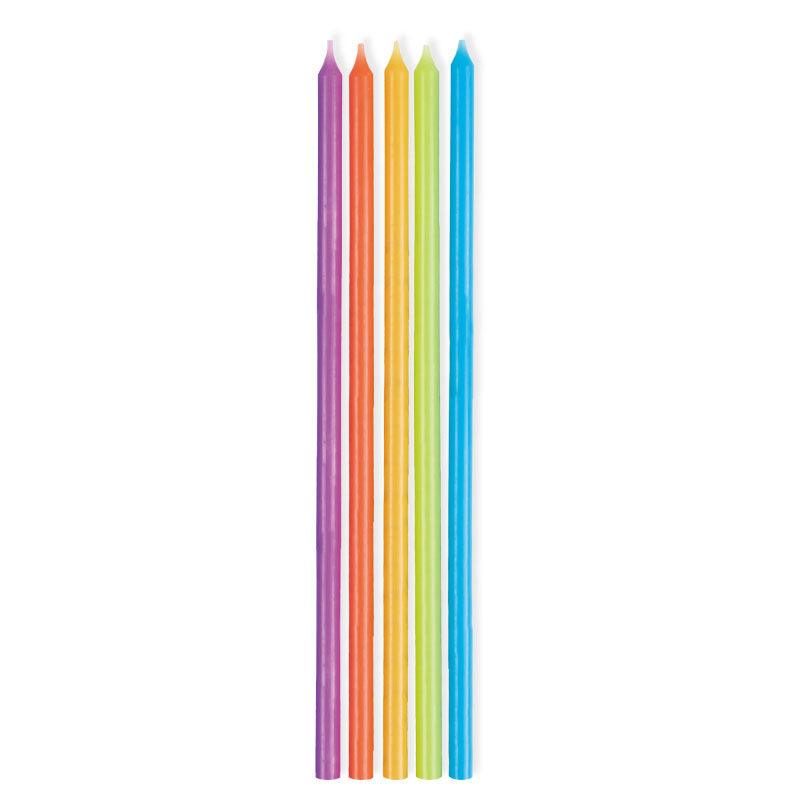 Primary Colours Taper Candles 10pk - The Party Room
