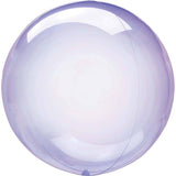 Purple Crystal Clearz Balloons - The Party Room