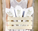 Wedding Confetti Cones 10pk - The Party Room