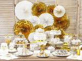 Gold Rosettes 3pk - The Party Room