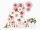 Beige Paper Fans - The Party Room