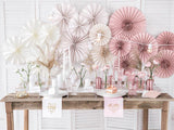 Beige Paper Fans - The Party Room