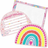 Rainbow Party Invitations - The Party Room