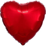 Red Heart Foil Balloons - The Party Room