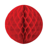 Red Honeycomb Balls 25cm - The Party Room