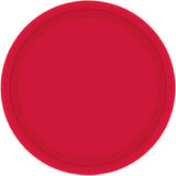 Red Large Plates (20 Pack) - The Party Room