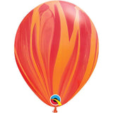 Red & Orange SuperAgate Balloons - The Party Room