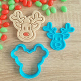 Reindeer Cookie Cutter & Fondant Stamp - The Party Room