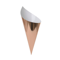 Metallic Rose Gold Cones 10pk - The Party Room