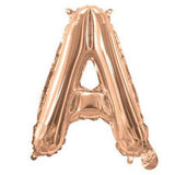 Rose Gold Foil Letter Balloons - A - The Party Room