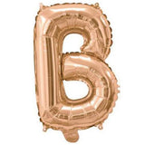Rose Gold Foil Letter Balloons - B - The Party Room