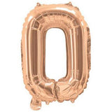 Rose Gold Foil Letter Balloons - O - The Party Room