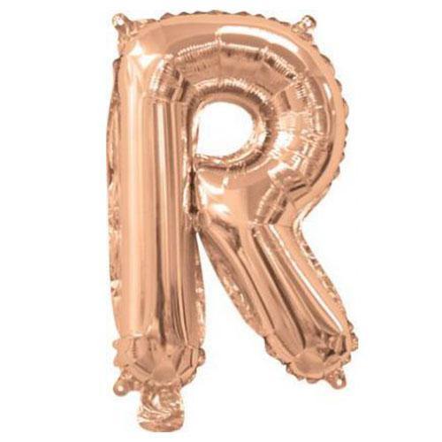 Rose Gold Foil Letter Balloons - R | The Party Room NZ