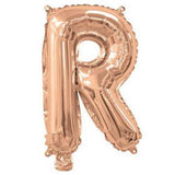 Rose Gold Foil Letter Balloons - R