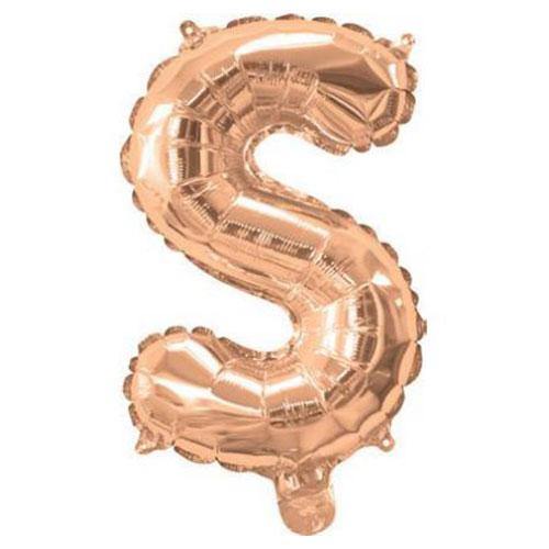 Rose Gold Foil Letter Balloons - S - The Party Room