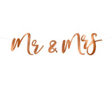 Rose Gold Mr & Mrs Banner - The Party Room
