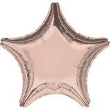 Rose Gold Star Foil Balloons - The Party Room