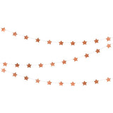 Rose Gold Stars Garland - The Party Room