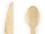 Pastel Wooden Cutlery 18pk - The Party Room
