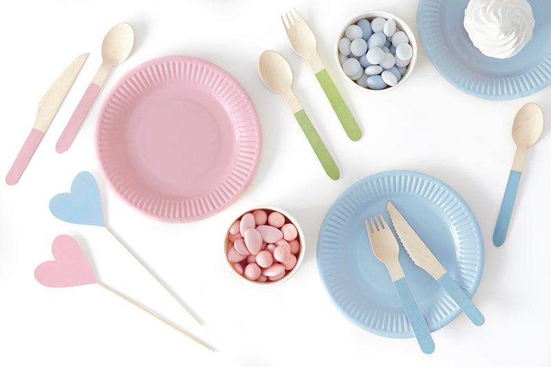 Pastel Wooden Cutlery 18pk - The Party Room