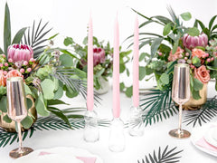 Light Pink Taper Dinner Candles 10pk - The Party Room