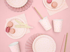 Pink & Gold Dot Napkins 20pk - The Party Room