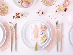 Pink & Gold Dot Napkins 20pk - The Party Room