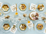 White & Gold 60th Birthday Napkins 20pk - The Party Room
