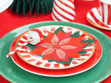 Red Star of Bethlehem Flower Napkins - The Party Room