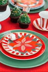 Red Star of Bethlehem Flower Napkins - The Party Room