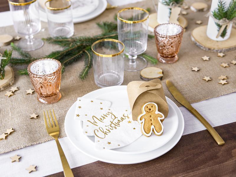 White Christmas Tree Napkins - The Party Room