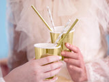 Gold Daisy Straws - The Party Room