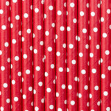 Red Dot Straws 10pk - The Party Room