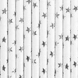 Silver Star Straws 10pk - The Party Room