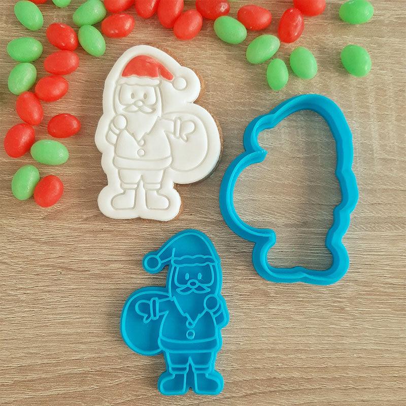 Santa with Sack Cookie Cutter & Fondant Stamp NZ | The Party Room