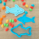Shark Cookie Cutter & Fondant Stamp - The Party Room