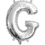 Silver Foil Letter Balloons - G