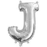 Silver Foil Letter Balloons - J - The Party Room