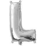 Silver Foil Letter Balloons - L - The Party Room