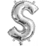 Silver Foil Letter Balloons - S - The Party Room